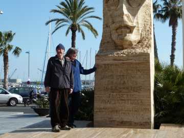 Vi er på havnen ved Vilanova